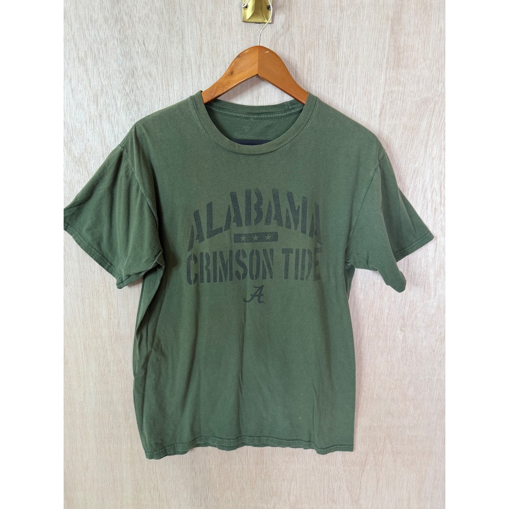 Fanatics Alabama Crimson Tide T-Shirt Mens Medium Green Graphic NCAA Tee